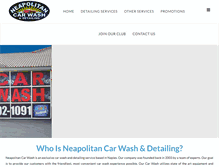 Tablet Screenshot of neapolitancarwash.com